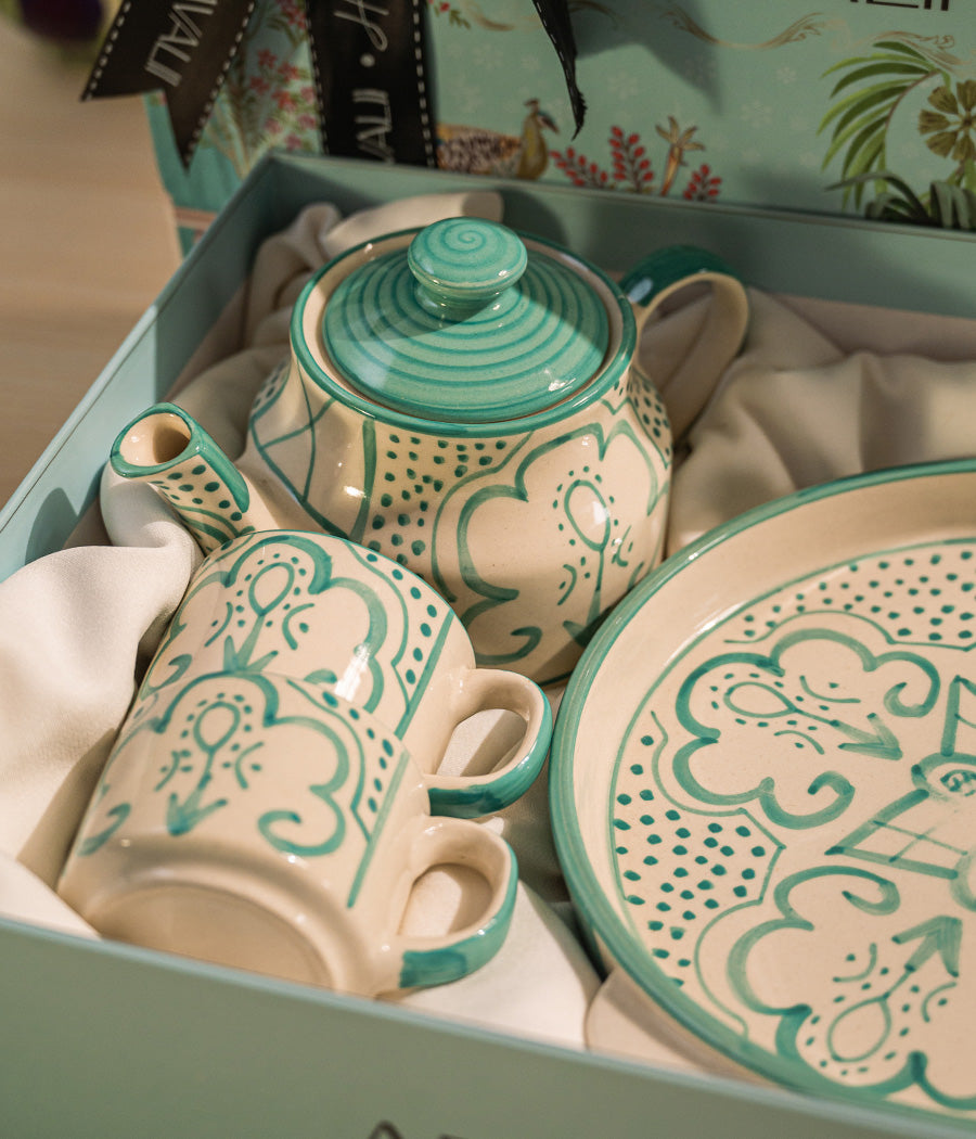 Aquamarine Tea Set Gift Box