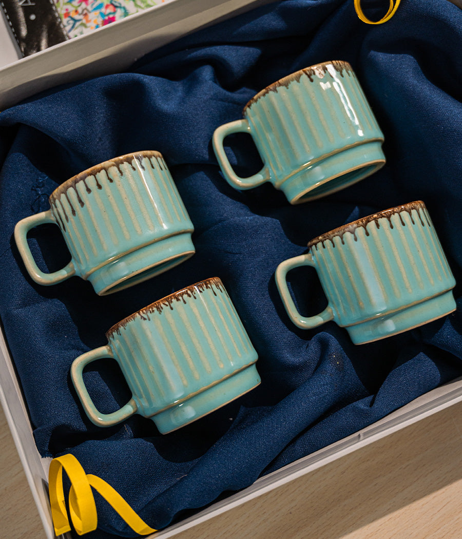 Torogoz Mugs Set of 4 Gift Box