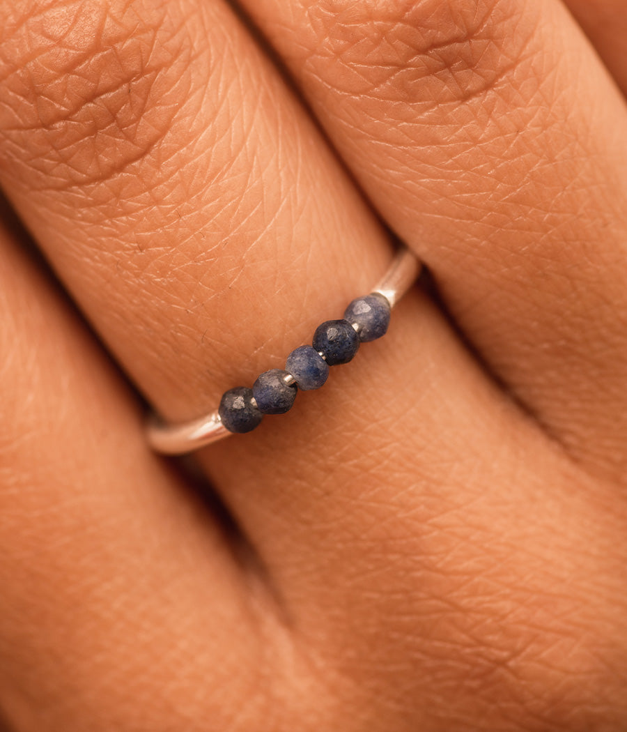Buy Sapphire Finger Silver Ring